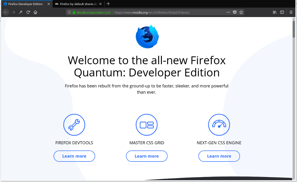 Firefox Developer Edition